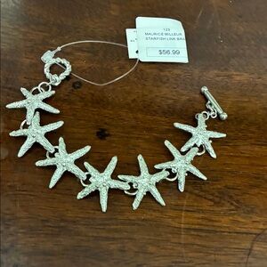 Silver Starfish Bracelet